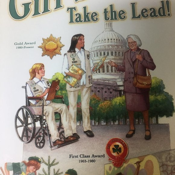 Vint Girl Scouts Take The Lead Metal Faux BookTin - Picture 9 of 11